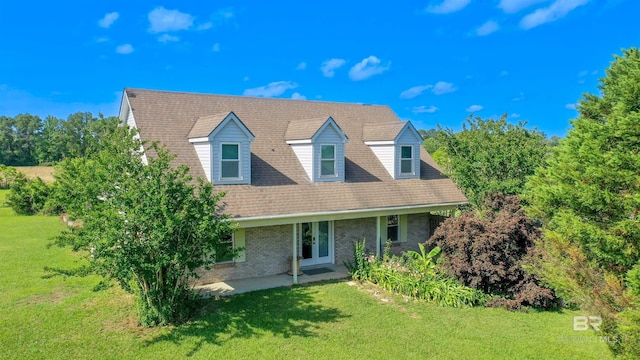 48851 Colt Run, Bay Minette, AL 36507 - view of front of home featuring a front lawn, brick siding, and french doors