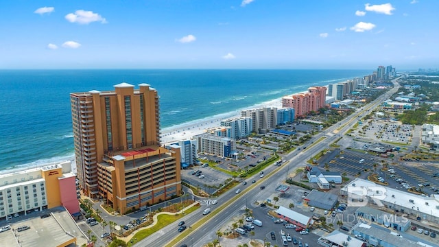 25494 Perdido Beach Blvd Unit 2005, Orange Beach, AL 36561 - birds eye view of property featuring a view of city, a water view, and a view of the beach