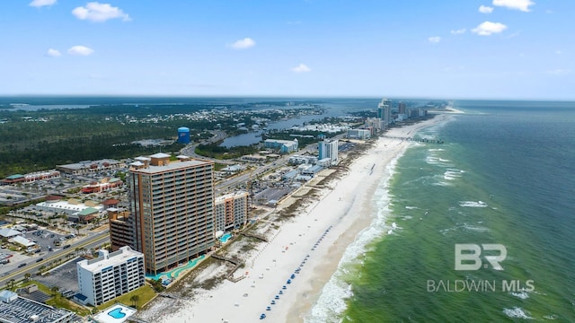 25494 Perdido Beach Blvd Unit 2005, Orange Beach, AL 36561 - birds eye view of property featuring a beach view and a water view