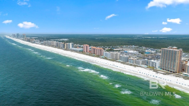 25494 Perdido Beach Blvd Unit 2005, Orange Beach, AL 36561 - aerial view with a water view and a beach view