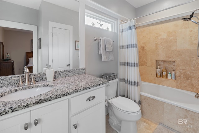 5781 State Highway 180 Unit 6020, Gulf Shores, AL 36542 - full bathroom featuring vanity, shower / tub combo, and toilet