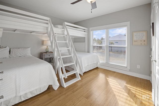 5781 State Highway 180 Unit 6020, Gulf Shores, AL 36542 - bedroom with wood-type flooring and ceiling fan