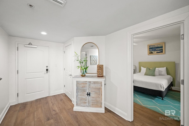 interior space featuring hardwood / wood-style flooring