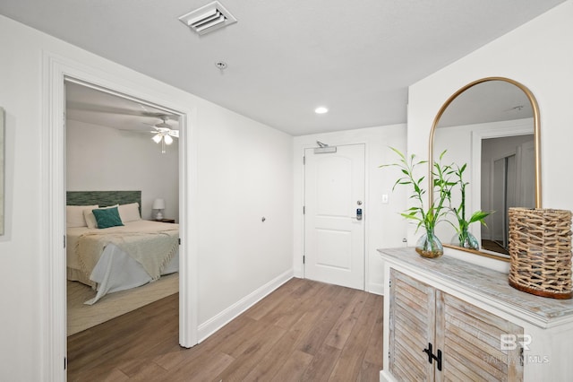 interior space featuring hardwood / wood-style floors