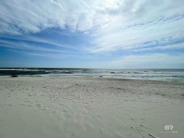 property view of water with a view of the beach