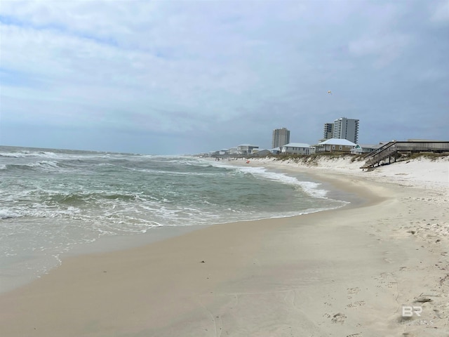 water view with a beach view