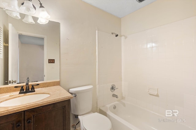 2405 Pavan Dr, Mobile, AL 36693 - full bath with vanity, toilet, and  shower combination