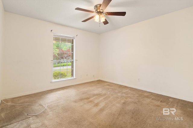 2405 Pavan Dr, Mobile, AL 36693 - unfurnished room with carpet, ceiling fan, and baseboards