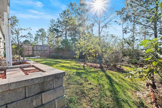 view of yard with a patio area