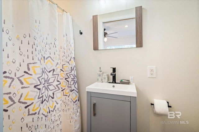 54 S Bishop Ln, Mobile, AL 36608 - bathroom featuring vanity and a shower with curtain