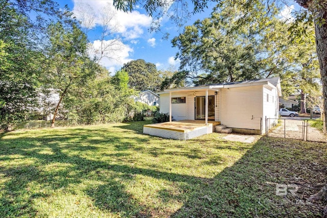 54 S Bishop Ln, Mobile, AL 36608 - back of house with a deck