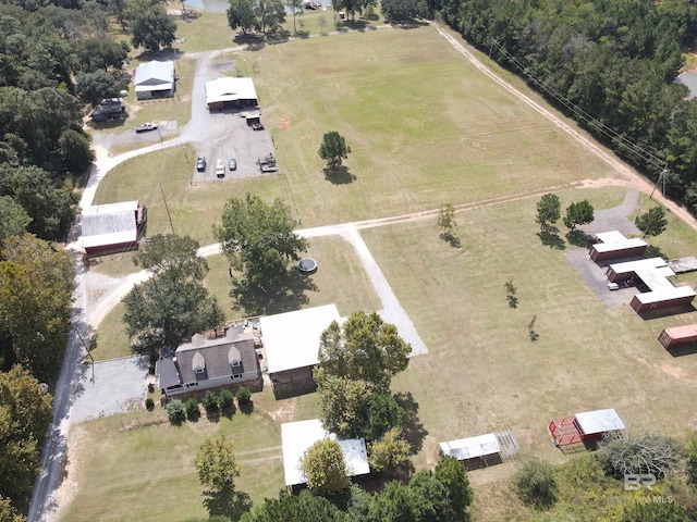 drone / aerial view featuring a rural view