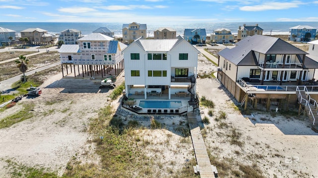 drone / aerial view featuring a residential view
