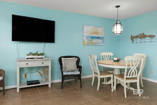 view of tiled dining room