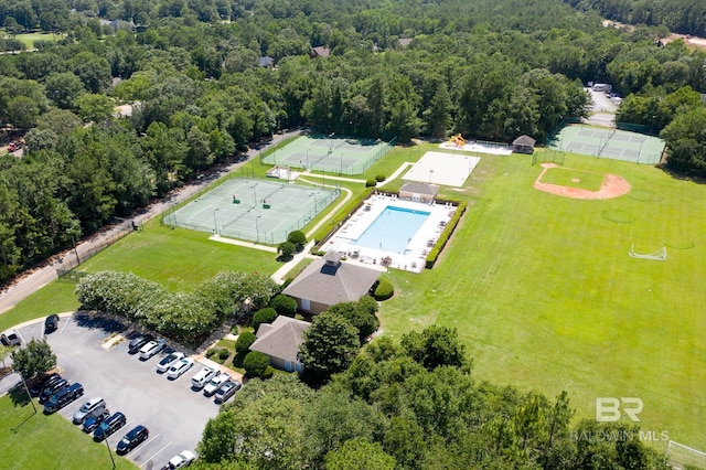 birds eye view of property