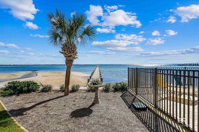 water view featuring a view of the beach