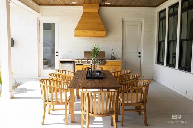 21767 Gallery Blvd, Fairhope, AL 36532 - view of patio with a sink and outdoor dining space