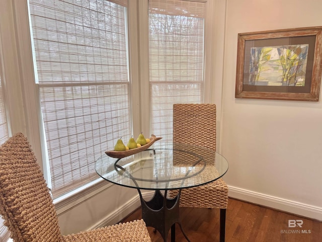 18175 Scenic Highway 98 Unit 12, Fairhope, AL 36532 - dining space with wood finished floors and baseboards
