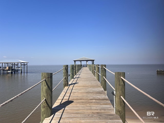 18175 Scenic Highway 98 Unit 12, Fairhope, AL 36532 - dock featuring a water view and a gazebo