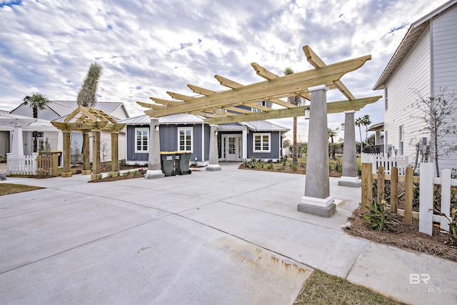 view of patio / terrace with a pergola