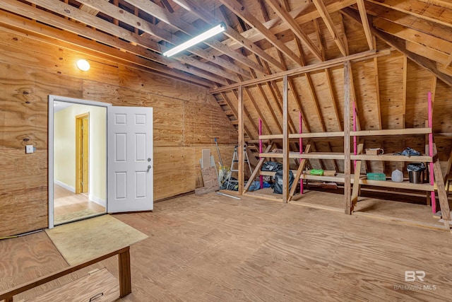 view of attic