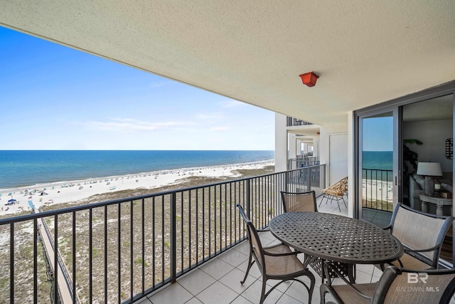 26802 Perdido Beach Blvd Unit 1008, Orange Beach, AL 36561 - balcony with view of water and beach