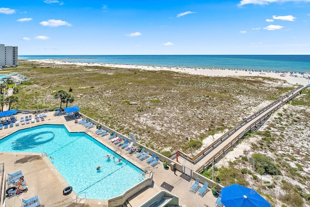 26802 Perdido Beach Blvd Unit 1008, Orange Beach, AL 36561 - aerial view of waterfront with a beach and a pool