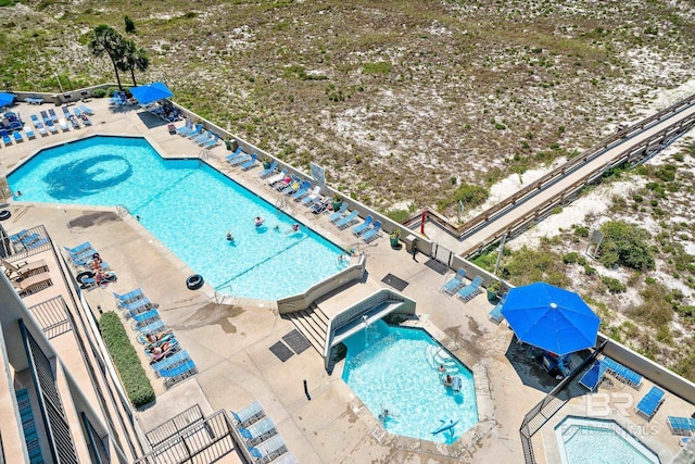 26802 Perdido Beach Blvd Unit 1008, Orange Beach, AL 36561 - aerial view of a pool