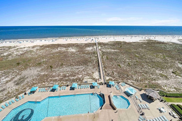 26802 Perdido Beach Blvd Unit 1008, Orange Beach, AL 36561 - aerial view of a pool and expansive beach