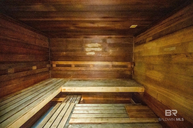 26802 Perdido Beach Blvd Unit 1008, Orange Beach, AL 36561 - sauna / steam room with wood walls and wooden ceiling