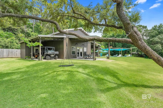 30857 Cypress St, Perdido Beach, AL 36530 - back of house with french doors and a patio area