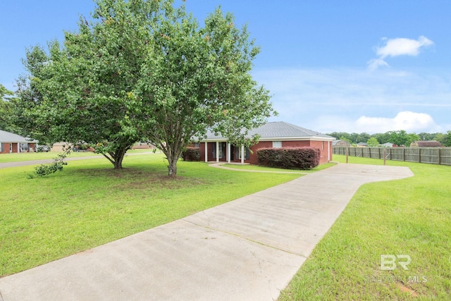 10966 Brighton Dr, Chunchula, AL 36521 - view of front of house with concrete driveway
