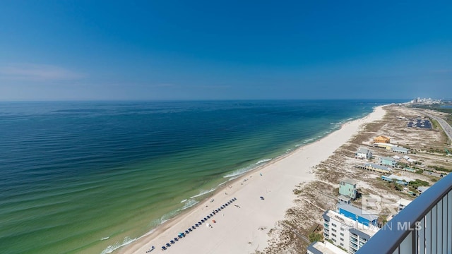 water view with a beach view