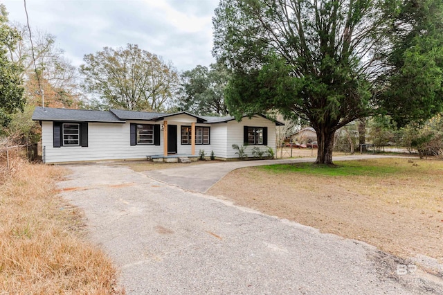 view of ranch-style house