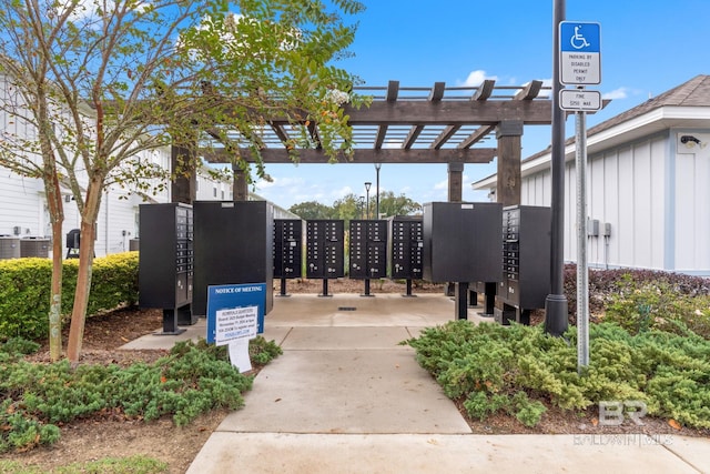 view of property's community with mail boxes