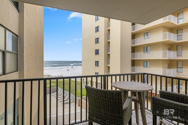 511 E Beach Blvd Unit 203, Gulf Shores, AL 36542 - balcony featuring a beach view and a water view
