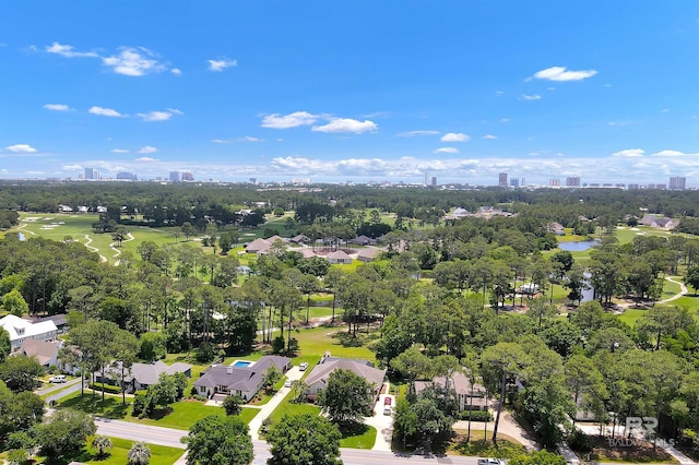 613 Wedgewood Dr, Gulf Shores, AL 36542 - view of urban area with a nearby body of water, a local golf course, and a tree filled landscape