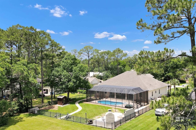 613 Wedgewood Dr, Gulf Shores, AL 36542 - view of pool with view of scattered trees