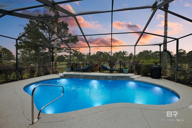 270 Cypress Lake Dr, Gulf Shores, AL 36542 - swimming pool with a patio area and a lanai