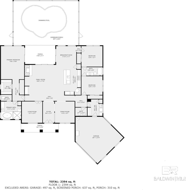 270 Cypress Lake Dr, Gulf Shores, AL 36542 - view of property floor plan