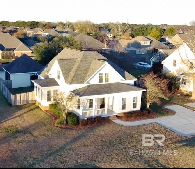 exterior space with covered porch