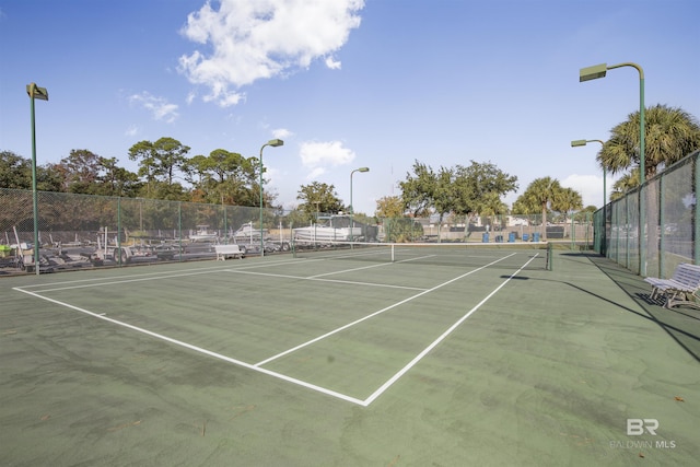 view of tennis court