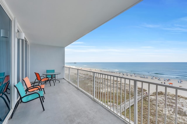 455 E Beach Blvd Unit 511, Gulf Shores, AL 36542 - balcony featuring a view of the beach and a water view