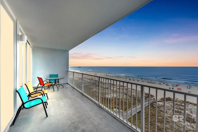 455 E Beach Blvd Unit 511, Gulf Shores, AL 36542 - balcony featuring a water view and a view of the beach