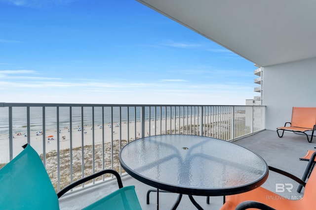 455 E Beach Blvd Unit 511, Gulf Shores, AL 36542 - balcony with a water view and a view of the beach
