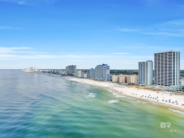 455 E Beach Blvd Unit 511, Gulf Shores, AL 36542 - water view featuring a view of city and a beach view