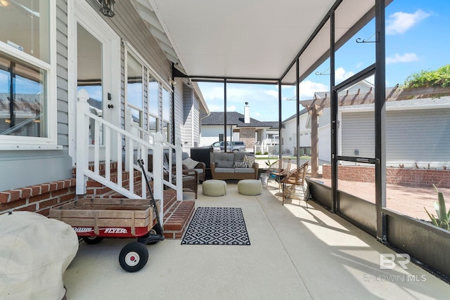 4001 Landfall Dr, Pensacola, FL 32507 - sunroom featuring an outdoor living space
