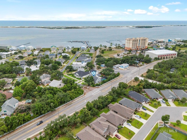 4001 Landfall Dr, Pensacola, FL 32507 - bird's eye view with a residential view and a water view