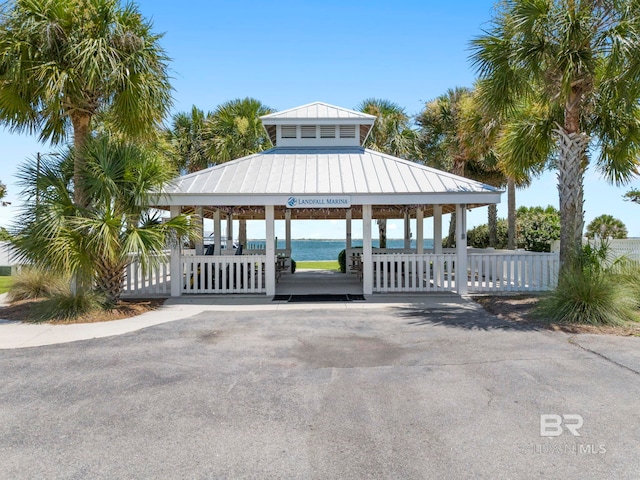 4001 Landfall Dr, Pensacola, FL 32507 - view of community with a gazebo and fence