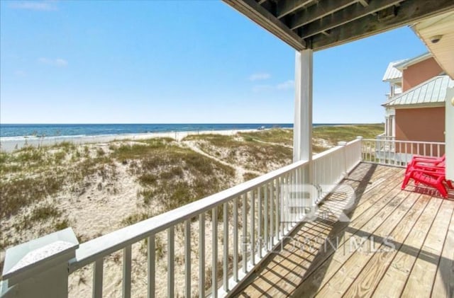2223 W Beach Blvd, Gulf Shores, AL 36542 - balcony featuring a water view and a view of the beach